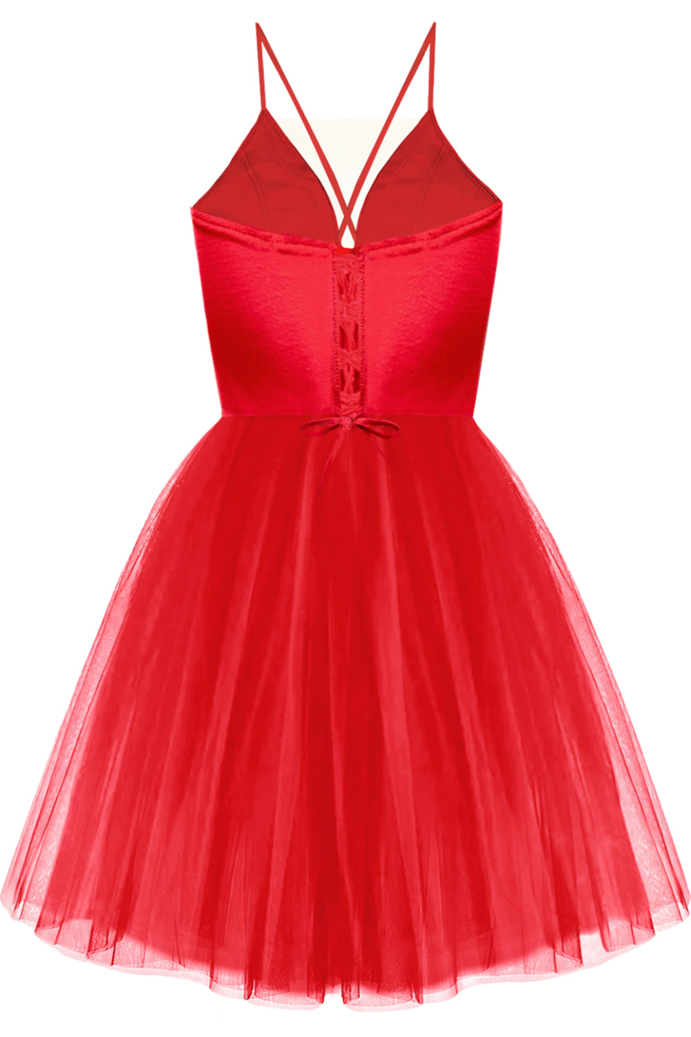 ΜΊΝΙ ΦΌΡΕΜΑ ANNI ΣΑΤΈΝ ΤΟΎΛΙ ΤΟ ΚΌΚΚΙΝΟ