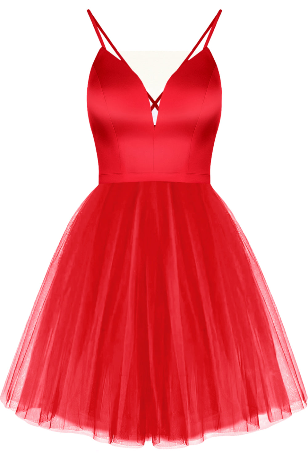 ΜΊΝΙ ΦΌΡΕΜΑ ANNI ΣΑΤΈΝ ΤΟΎΛΙ ΤΟ ΚΌΚΚΙΝΟ