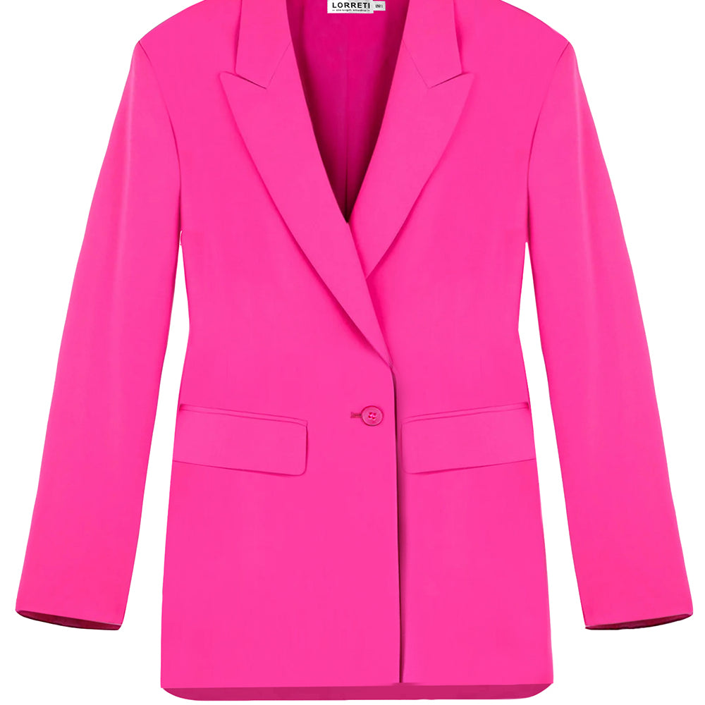 BLAZER CHIC TEXTIL BIELÁSTICO ROSA FUERTE