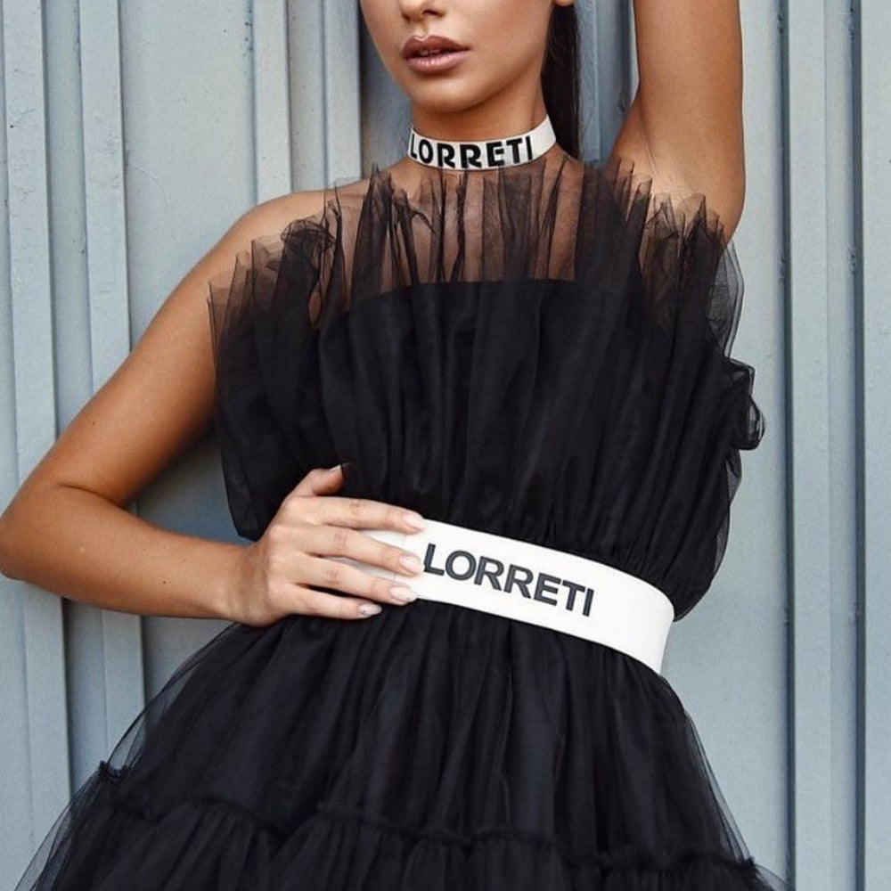 MINI DRESS BARBIE TULLE BLACK