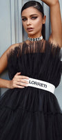MINI DRESS BARBIE TULLE BLACK