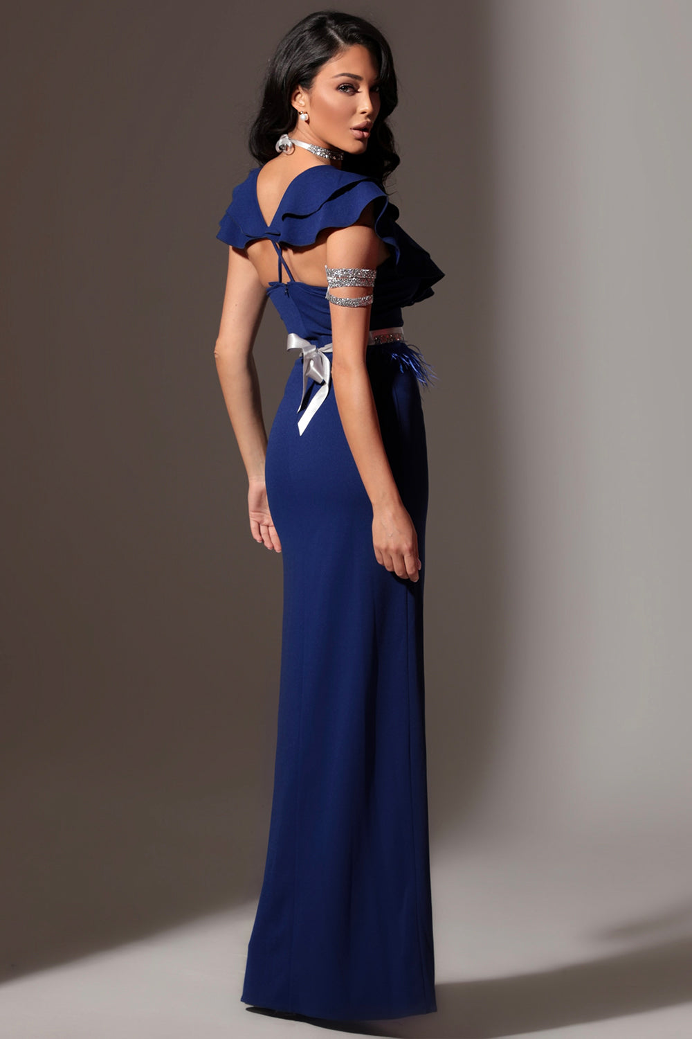 MAXI DRESS MADELYN TRICOT COBALT BLUE