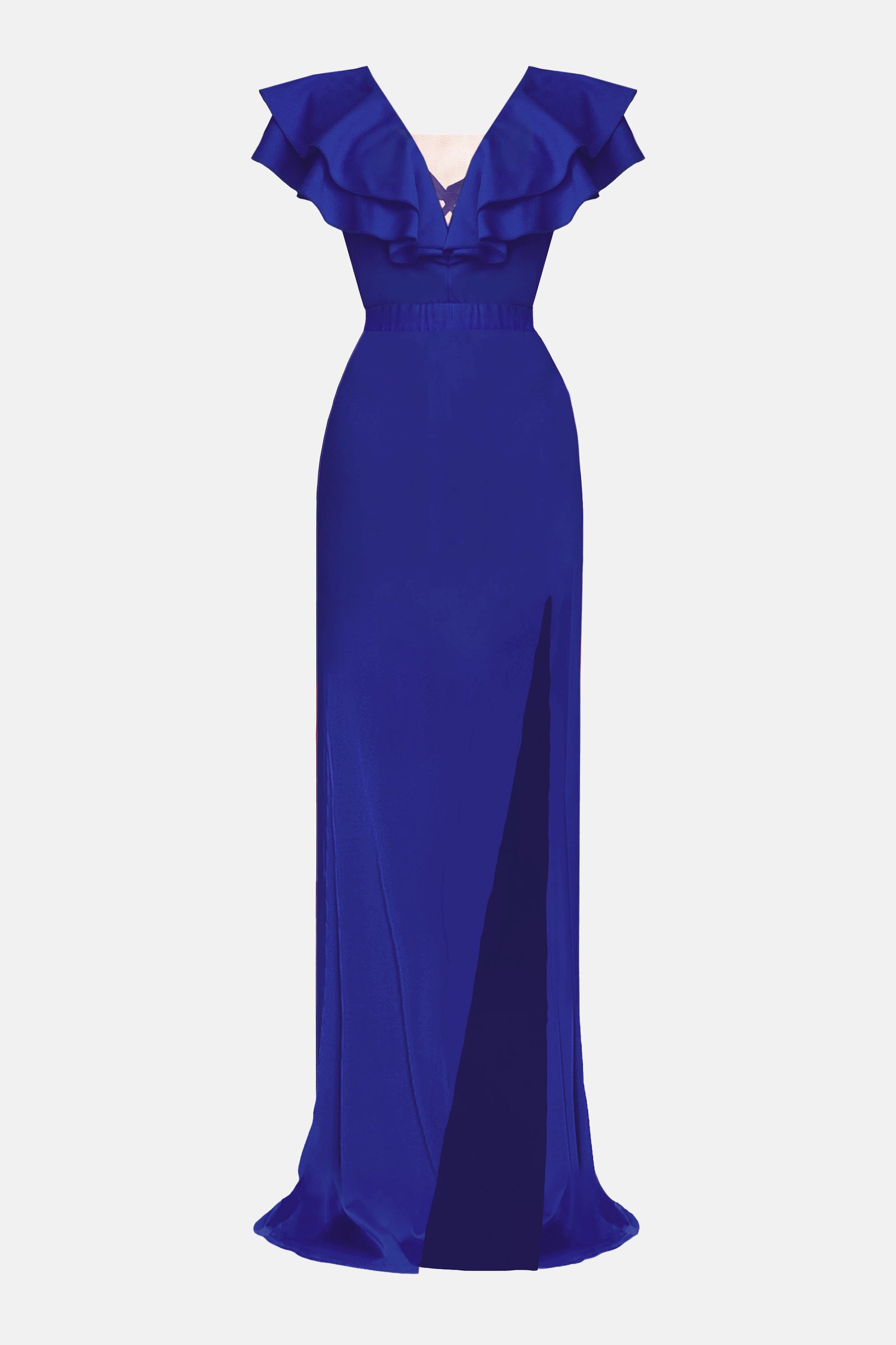 MAXI DRESS MADELYN TRICOT COBALT BLUE
