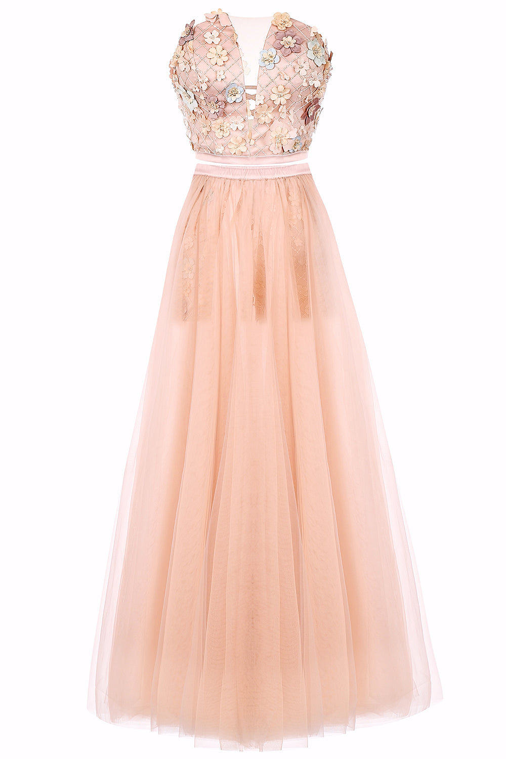 MAXI SET 3 PEZZI TOP CON PANTALONI FAIRY PIZZO ТULLE ОRO