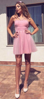 MINI DRESS TULLE POWDER PINK