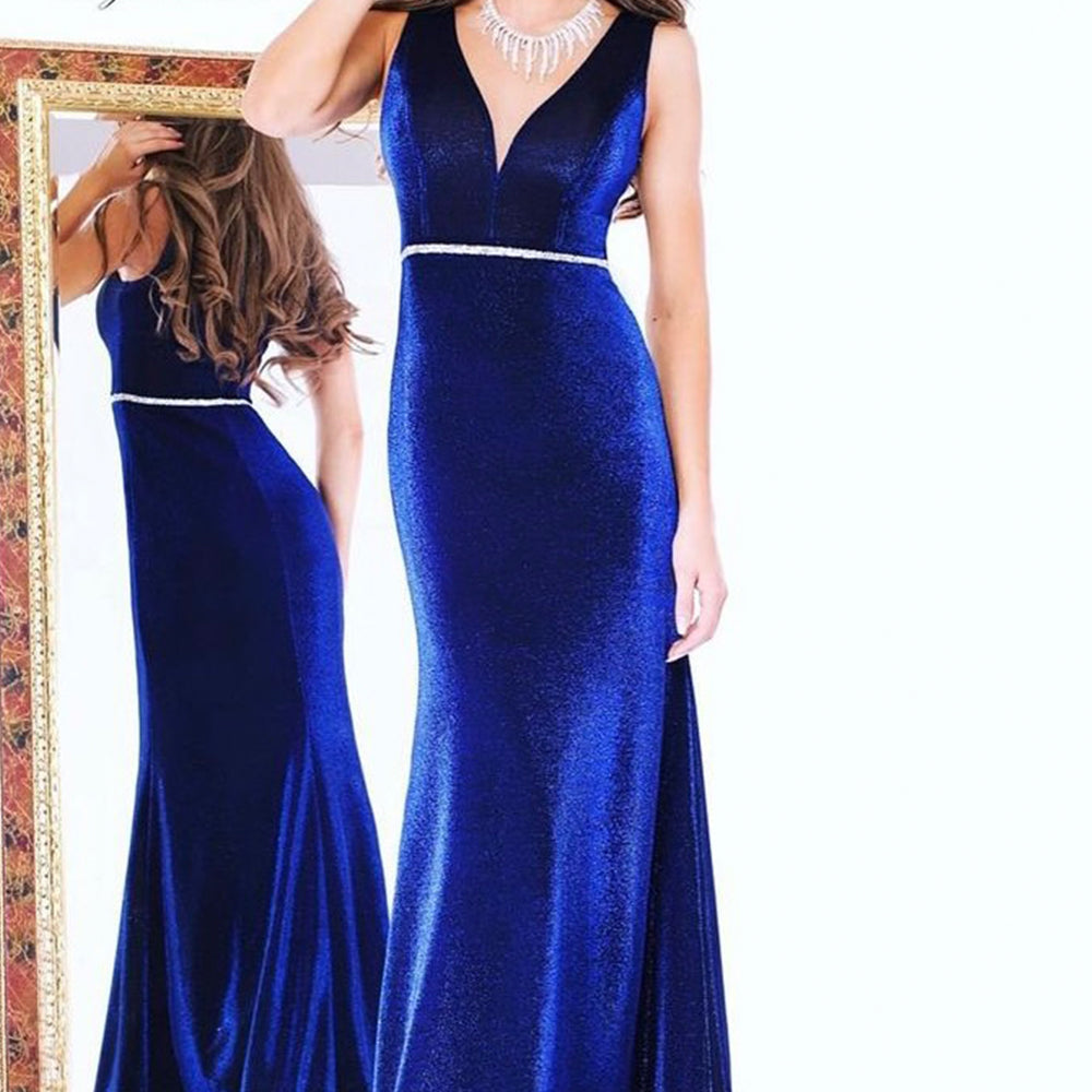 MAXI ROCHIE TRICOT LUREX ALBASTRU INCHIS