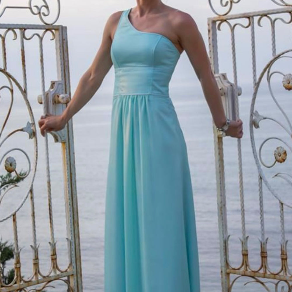 MAXI ROCHIE TRICOT LUREX ALBASTRU DESCHIS