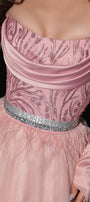 CINTURA MARABU PIUME STRASS ROSA CIPRIA