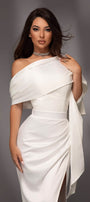SCIARPA SILK RASO BIANCA