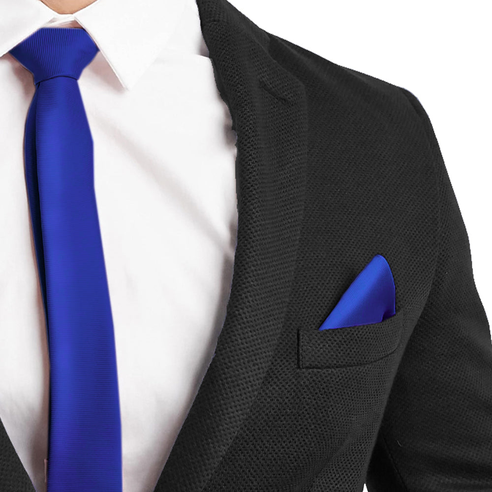 BUTONIERĂ SATIN ALBASTRU COBALT
