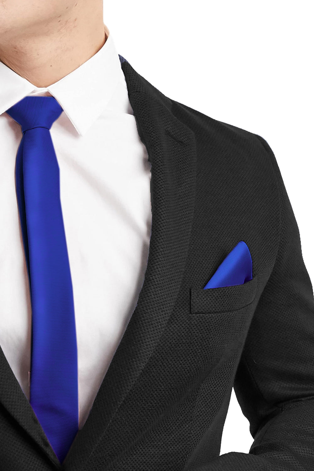 BOUTONNIERE SATIN COBALT BLUE