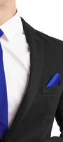 BUTONIERĂ SATIN ALBASTRU COBALT