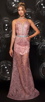 MAXI SET TOP CU FUSTA KALILA DANTELA GLITTER CRISTALE ALBASTRU INCHIS