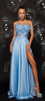 MAXI SET TOP CU FUSTA MAISY DANTELA GLITTER PENE SATIN AURIE