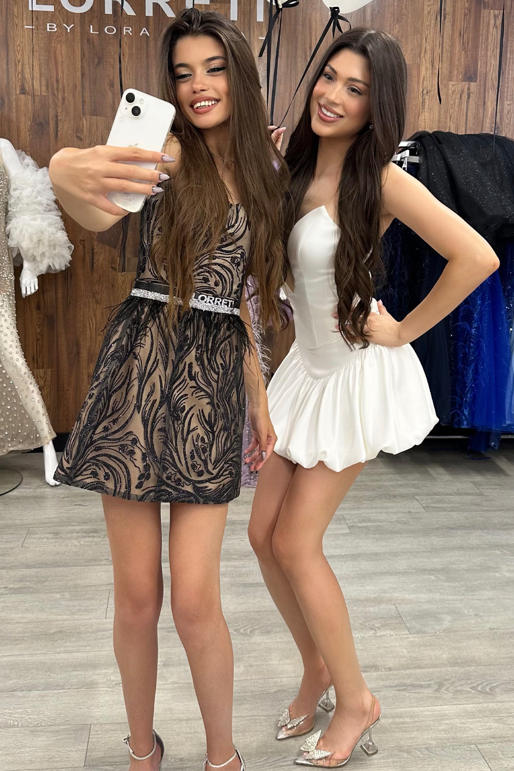 MINI SKIRT AND CROP TOP SET LEANNE SATIN WHITE