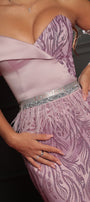 CINTURA MARABU 17A PIUME STRASS LAVANDA