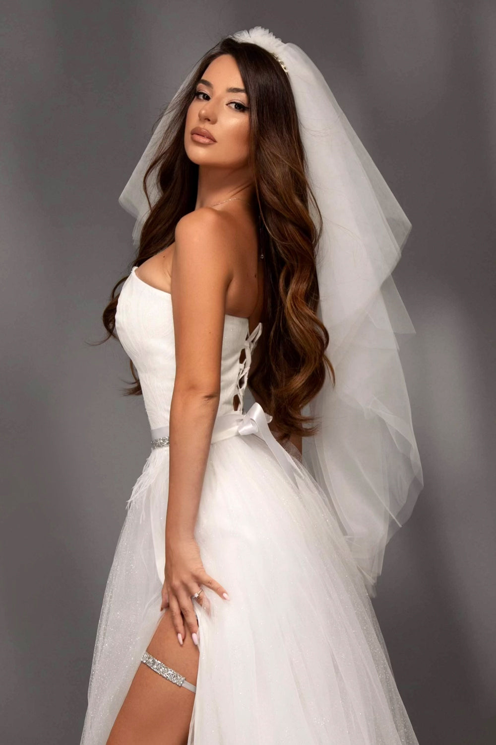 VEIL TULLE WHITE