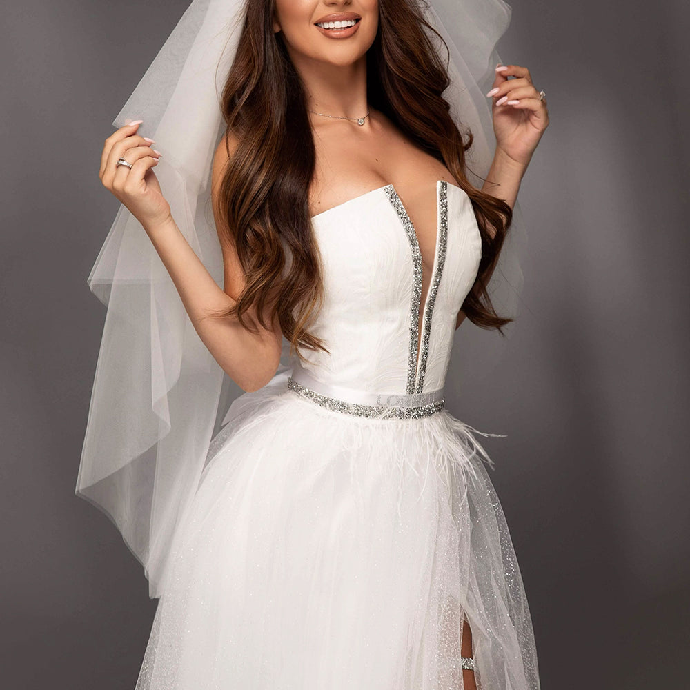 VEIL TULLE WHITE