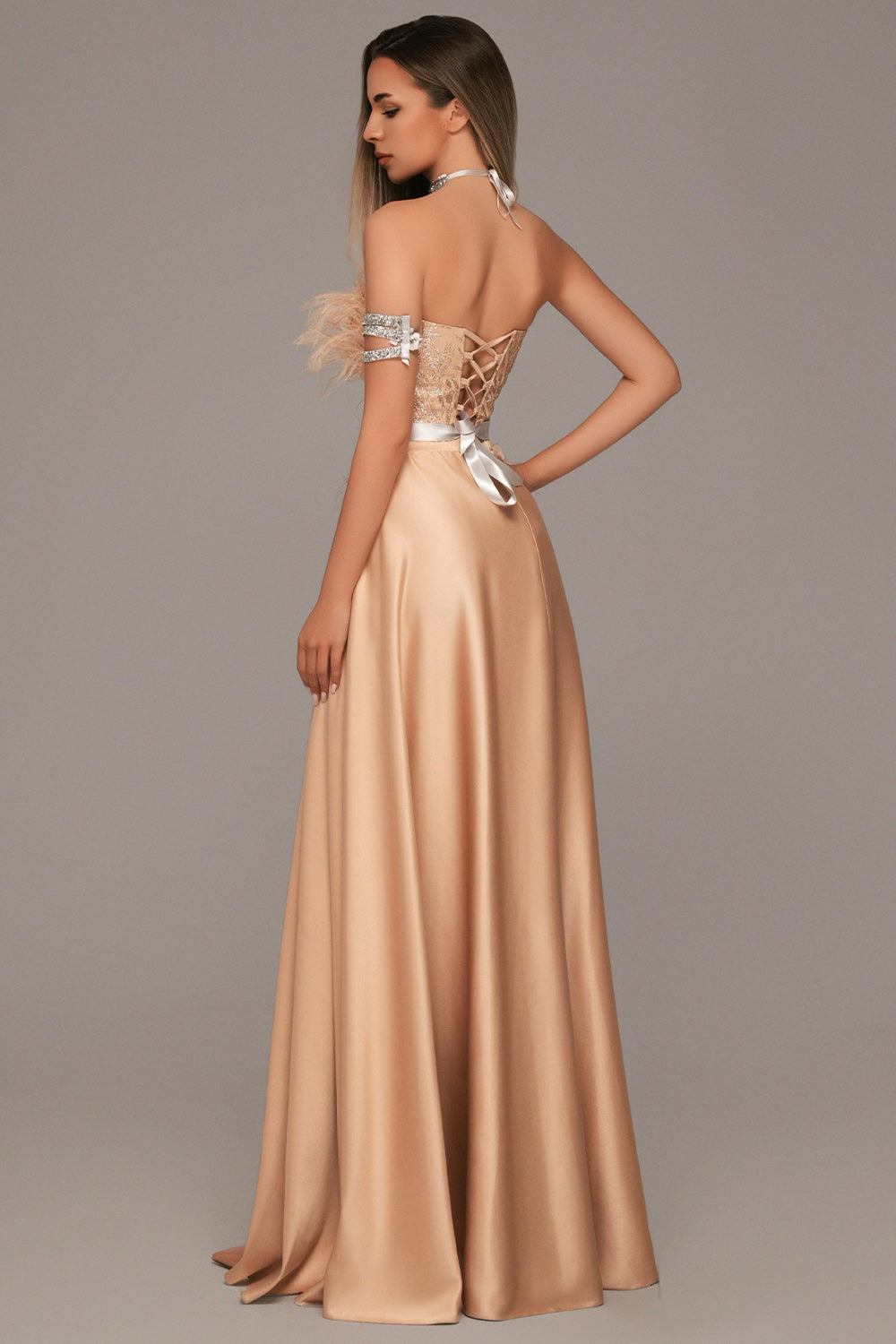 ΜΆΞΙ ΣΕΤ ΤΟΠ ΜΕ ΦΟΎΣΤΑ MAISY ΓΚΛΊΤΕΡ ΔΑΝΤΈΛΑ ΦΤΕΡΑ ΣΑΤΈΝ ΧΡΥΣΌΣ