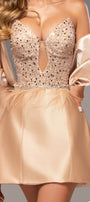 МINI SET TOP CON GONNA AMORE PAILLETTES ТULLE ROSA BRILLANTE
