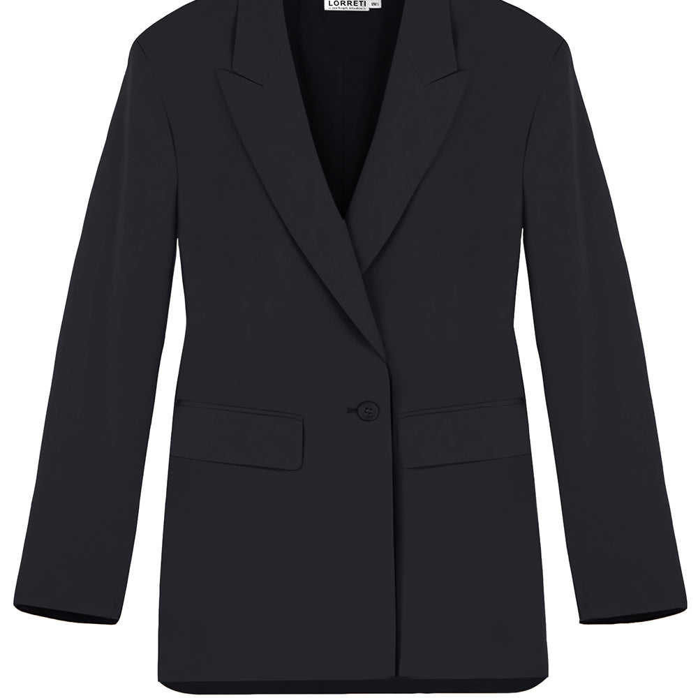 BLAZER CHIC BI-STRETCH FABRIC BLACK