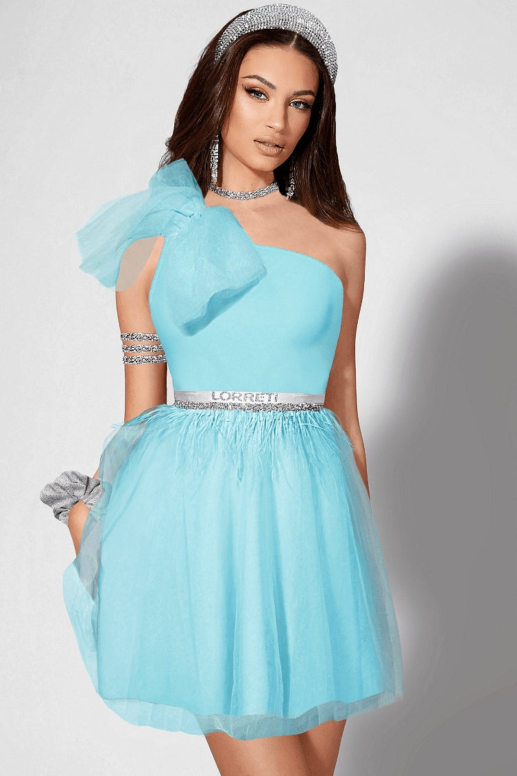 MINI DRESS ZAYA TRICOT TULLE MINT