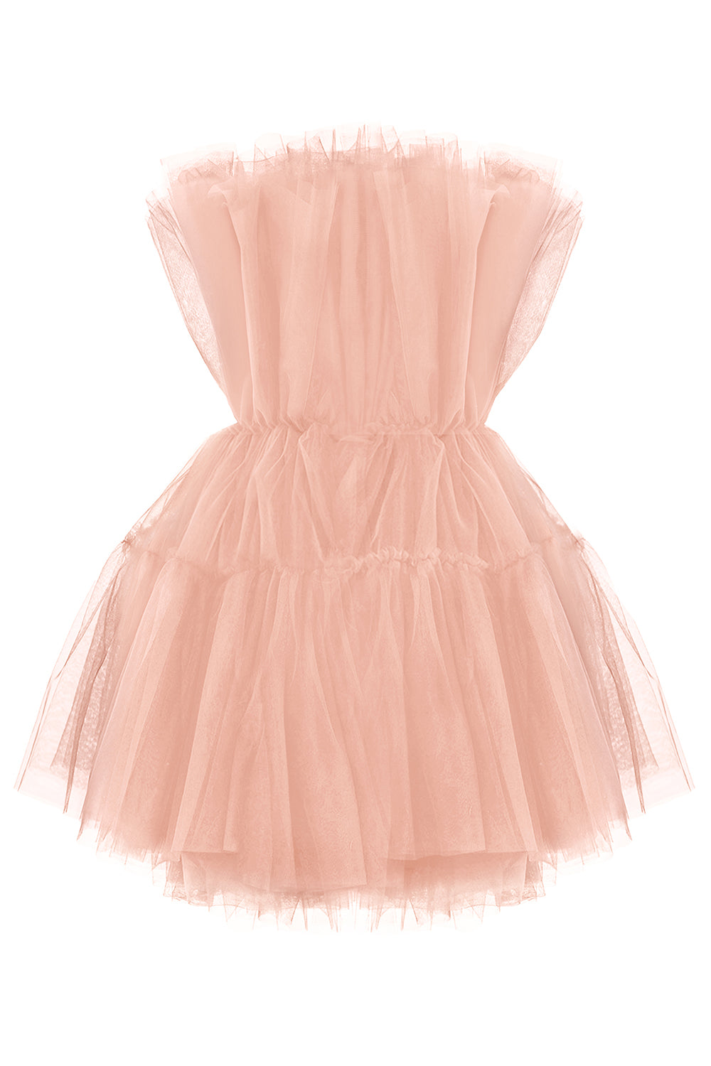 MINI DRESS BARBIE TULLE SOFT PEACH