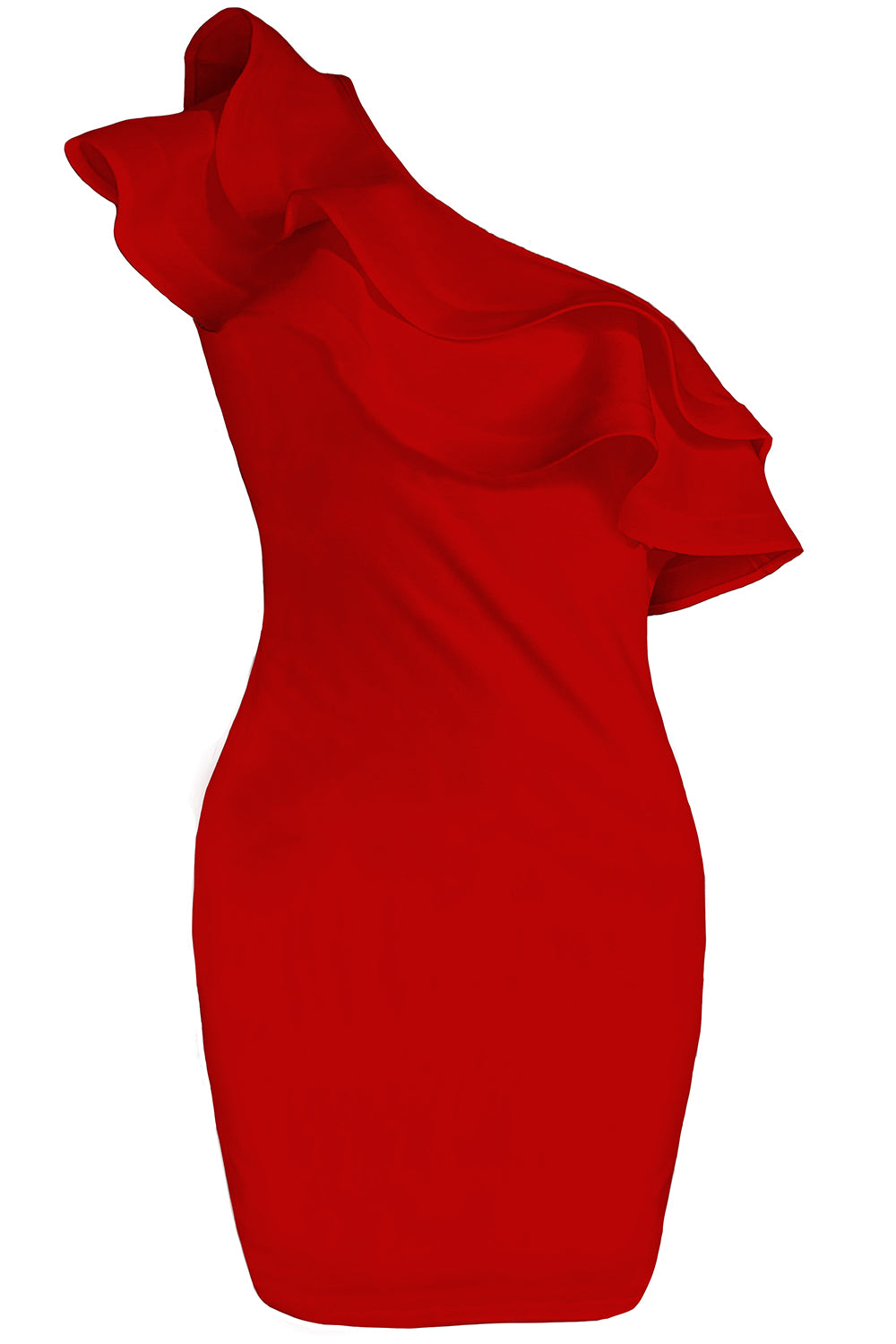 MINI DRESS CLASSY TRICOT RED