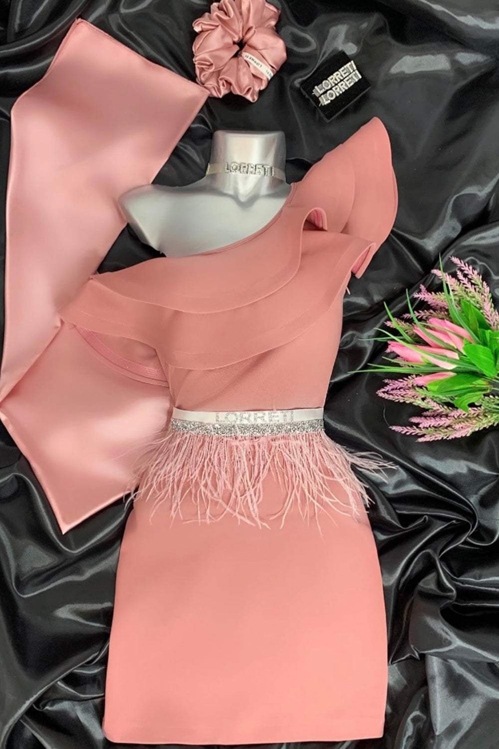 MINI DRESS CLASSY TRICOT ROSE ASH