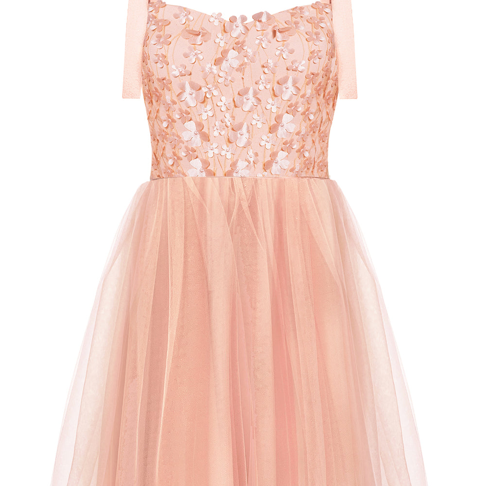 МINI VESTITO MARY PIZZO ТULLE PESCA TENUE