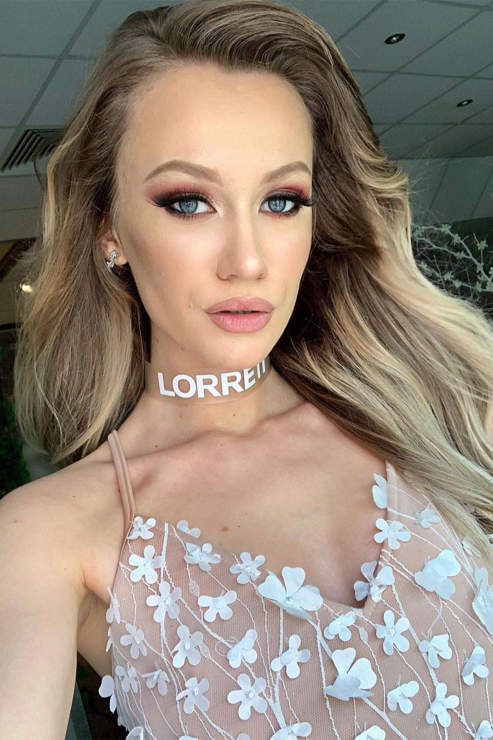 MINI ROCHIE ARIA DANTELA TUL NUDE ȘI ALBA