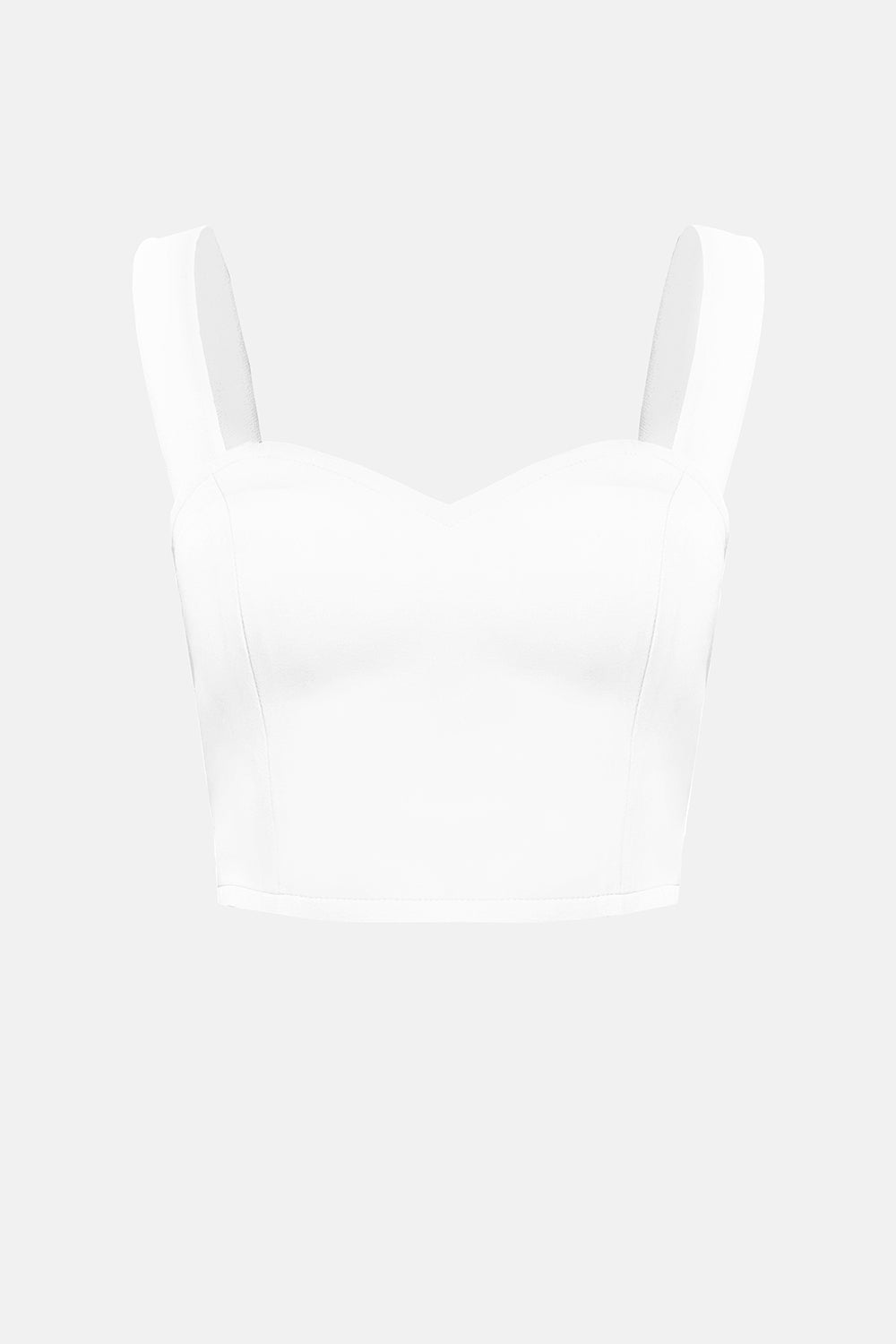 MINI CROP TOP SUN TRICOT WHITE