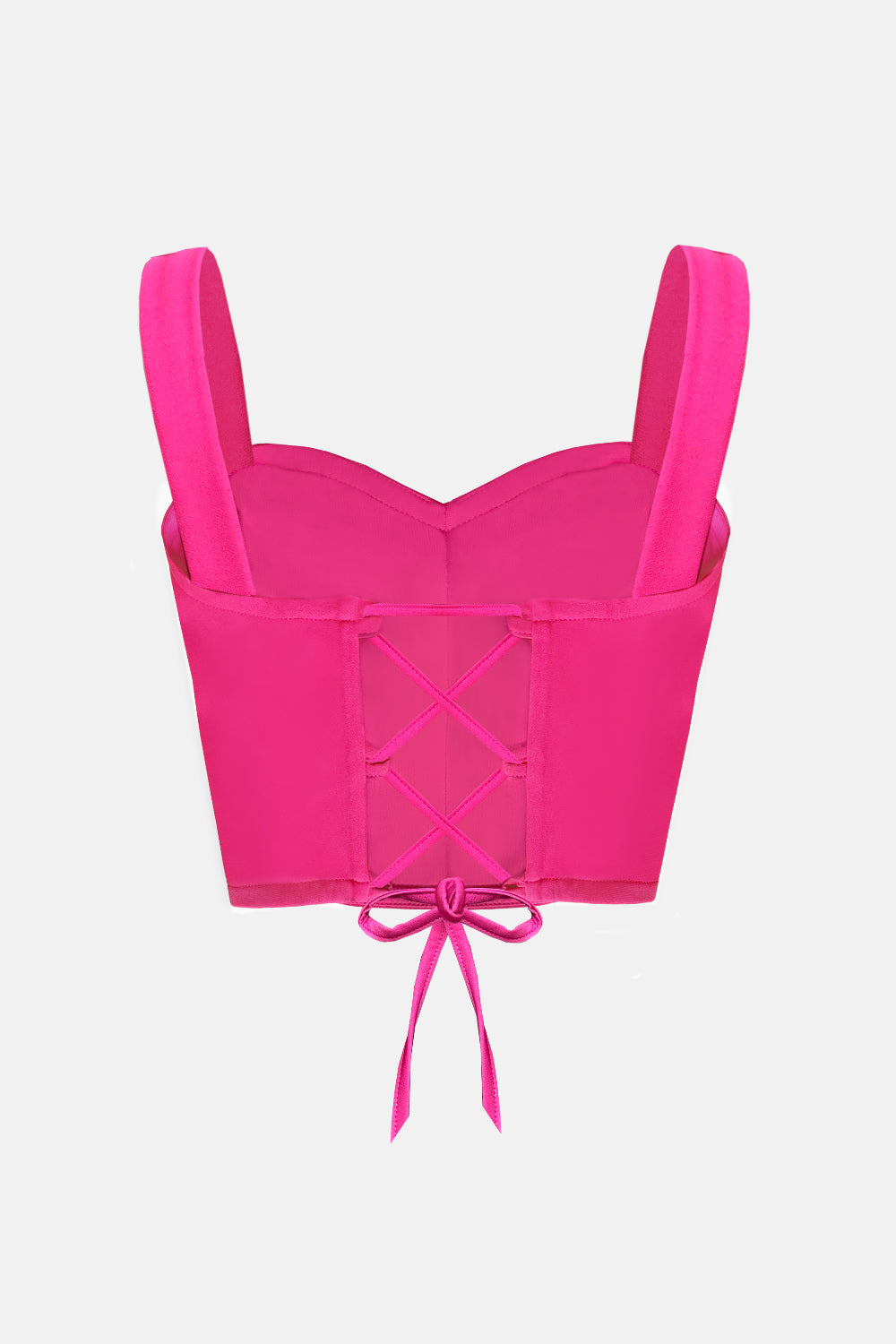 MINI CROP TOP SUN TRICOT HOT PINK