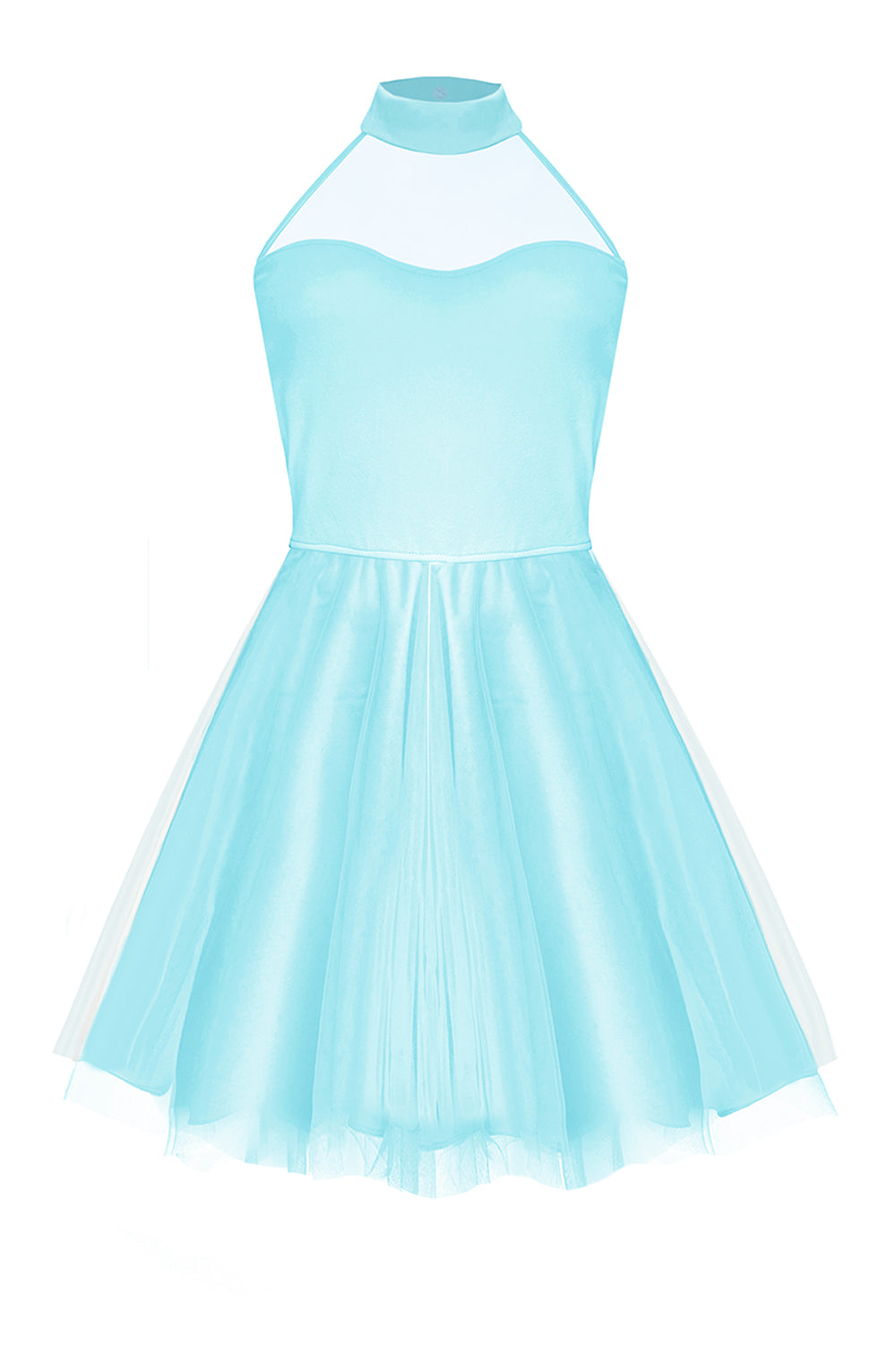 MINI DRESS NAOMI TRICOT TULLE MINT