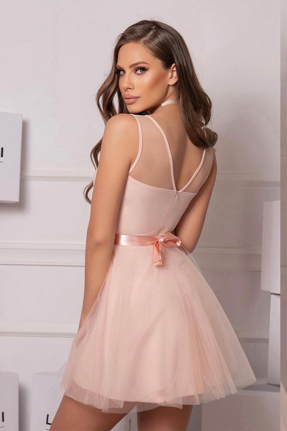 МINI VESTITO DESSIE JERSEY ТULLE PESCA TENUE