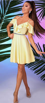 MINI DRESS TRICOT YELLOW