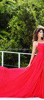 MAXI DRESS ALINA SATIN RED