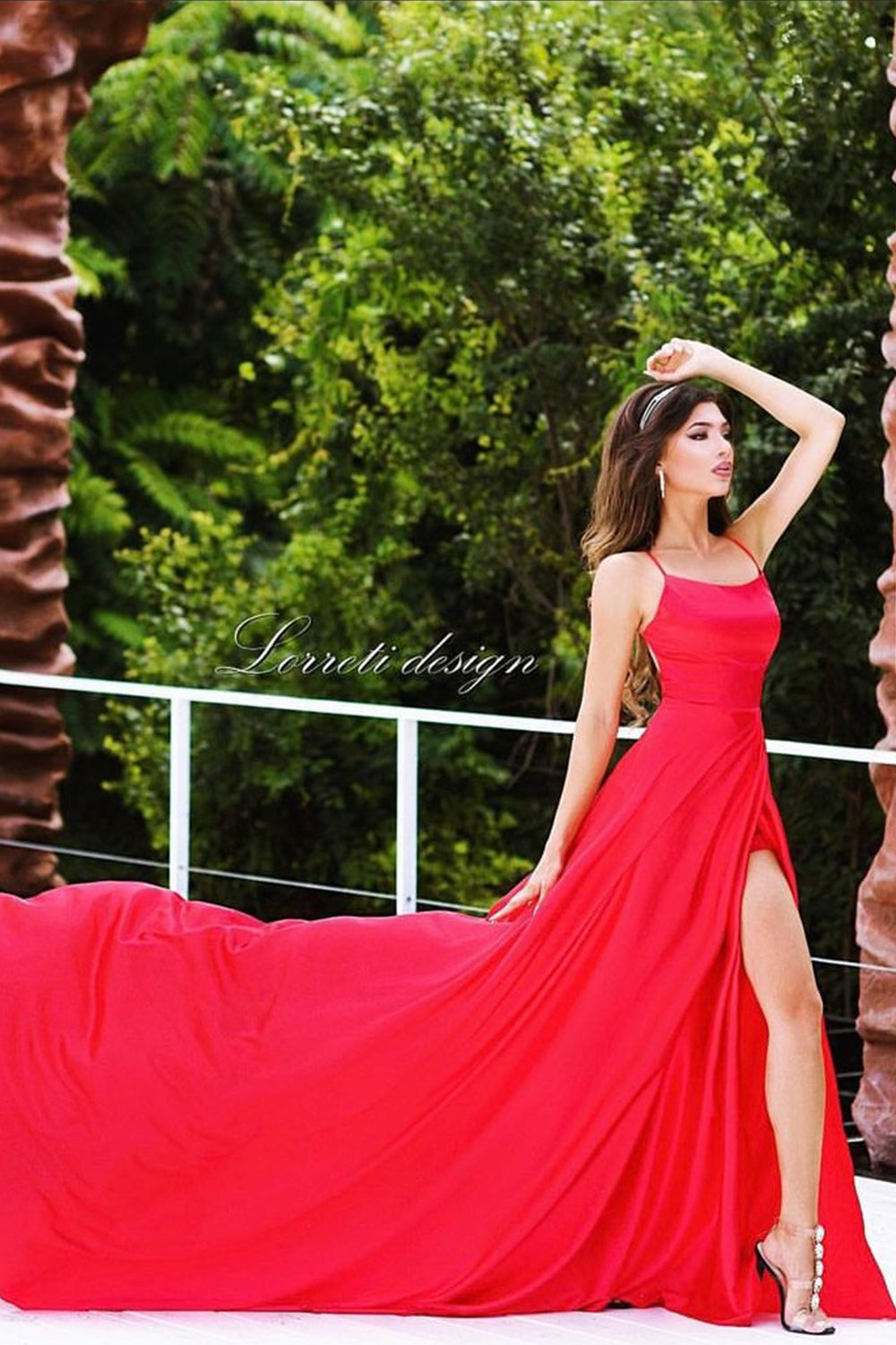 MAXI DRESS ALINA SATIN RED