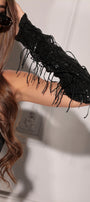GLOVES SEQUIN BLACK
