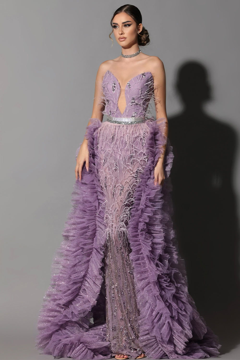 ΜΆΞΙ ΣΕΤ ΤΟΠ ΜΕ ΦΟΎΣΤΑ NARCISSA ΣΤΡΑΣ ΦΤΕΡΑ ΜΠΡΟΚΆΡ ΤΟΎΛΙ ΛΕΒΆΝΤΑ