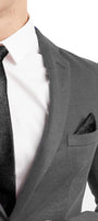 BOUTONNIERE TRICOT LAME BLACK