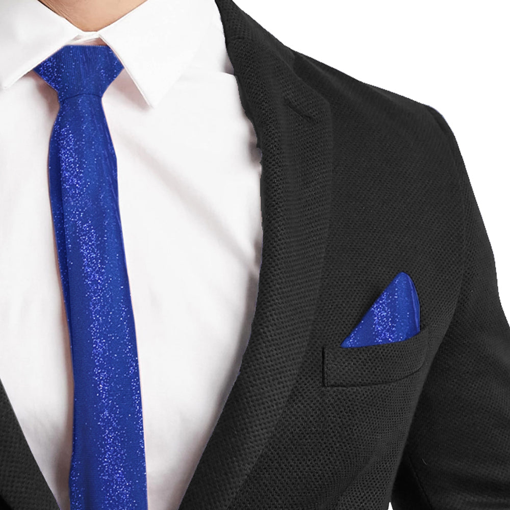 BOUTONNIERE GLITTER TRICOT COBALT BLUE