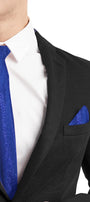 BOUTONNIERE GLITTER TRICOT COBALT BLUE