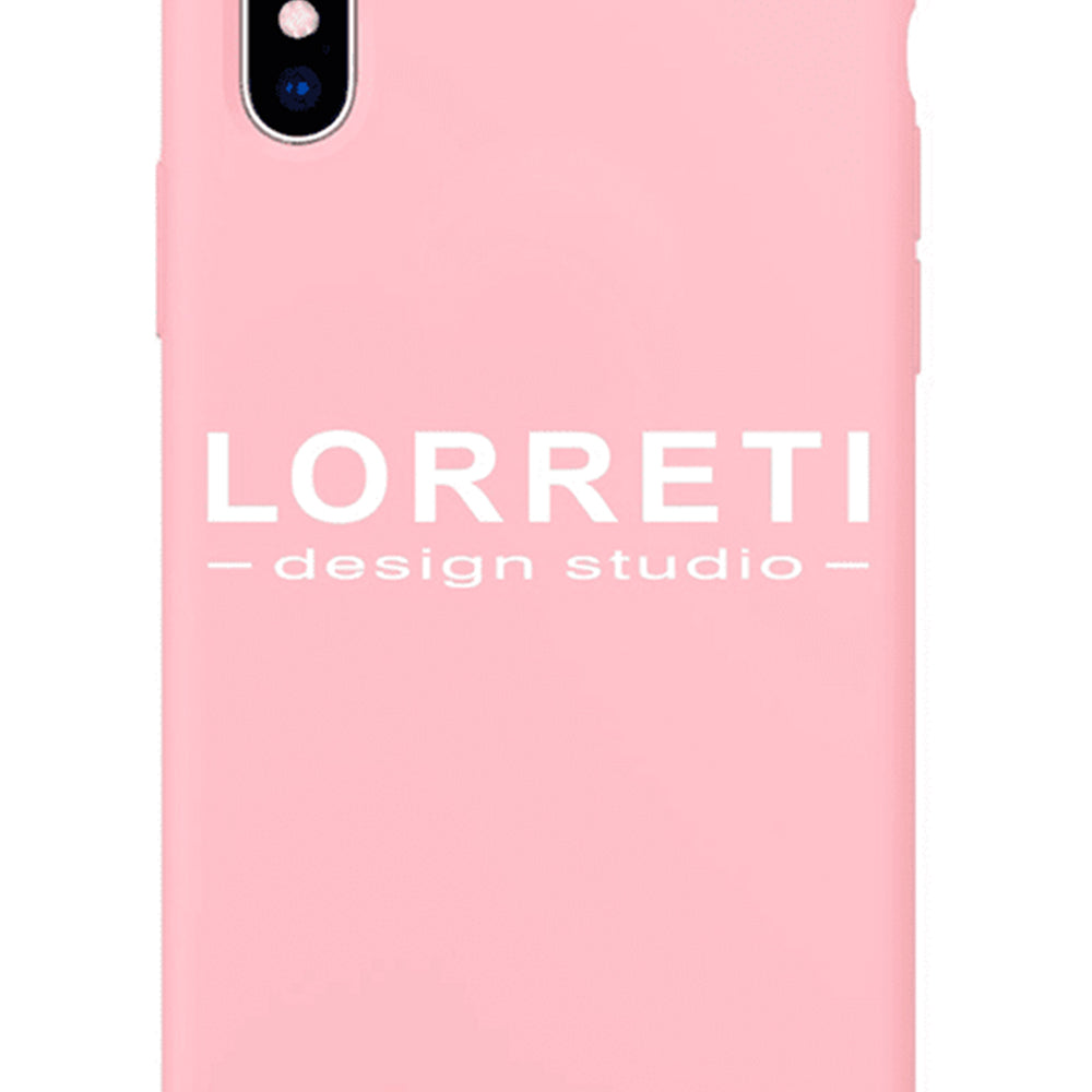 Силиконов калъф "LORRETI Logo" цвят розов