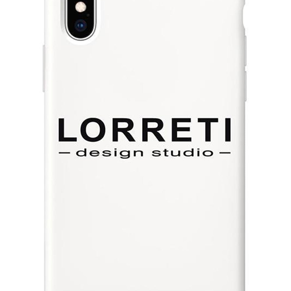 Силиконов калъф "LORRETI Logo" цвят бял