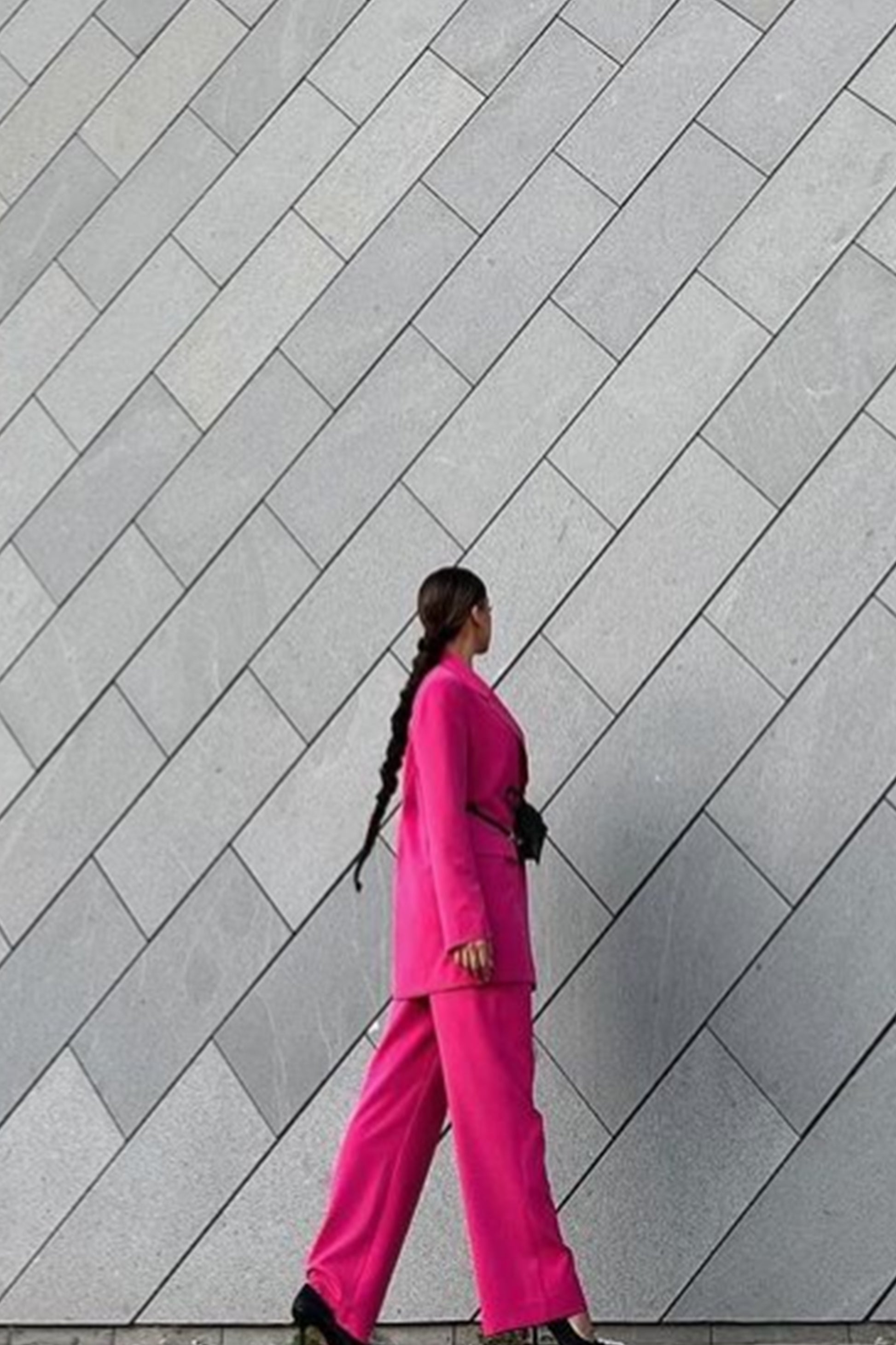 САКО CHIC BI-STRETCH ТЕКСТИЛ ЯРКО РОЗОВ