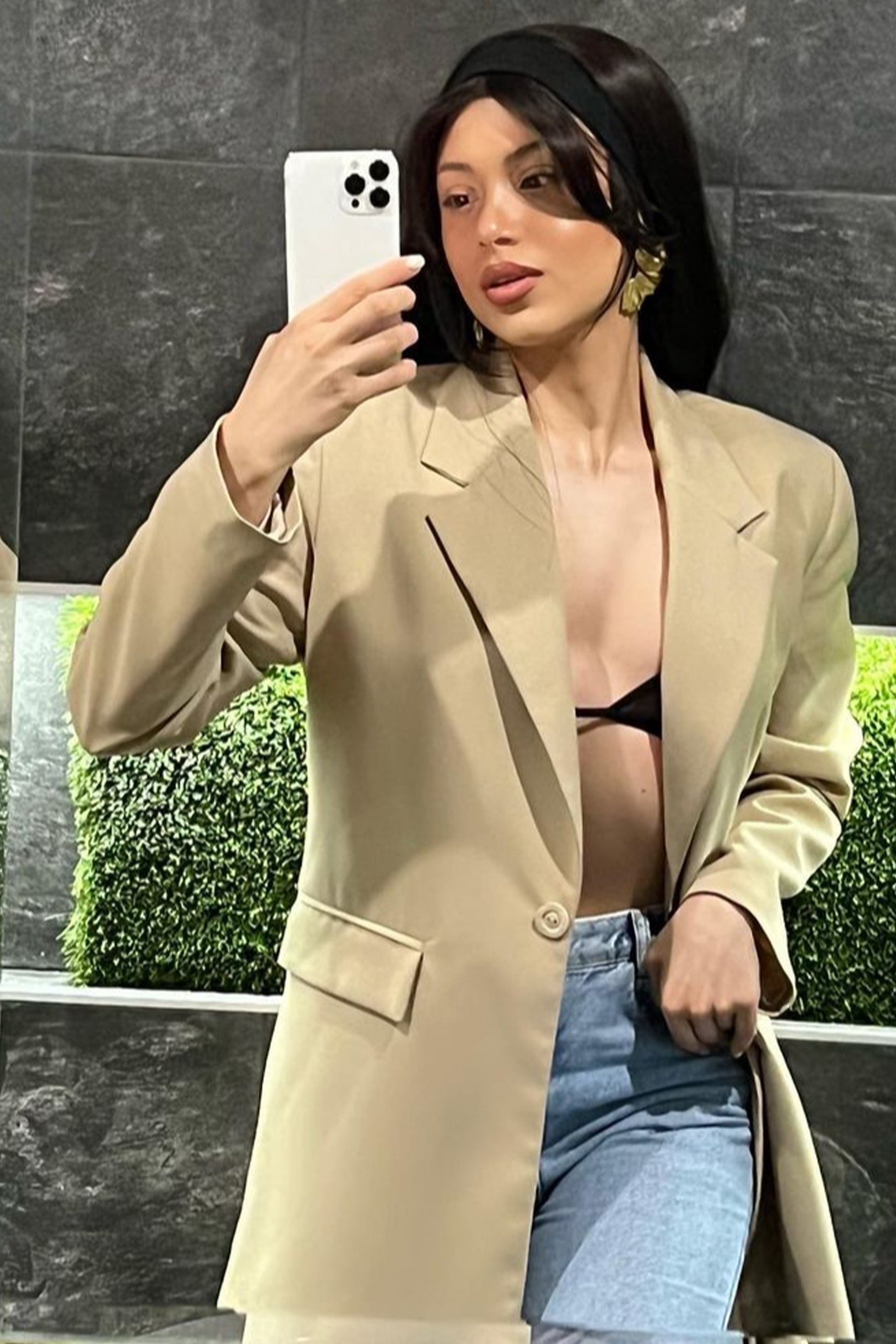 САКО CHIC BI-STRETCH ТЕКСТИЛ БЕЖОВ / НЮД