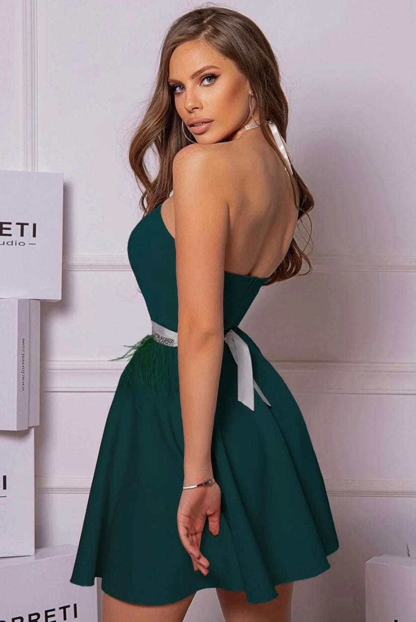 MINI DRESS VICTORY TRICOT DARK GREEN