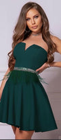 MINI DRESS VICTORY TRICOT DARK GREEN