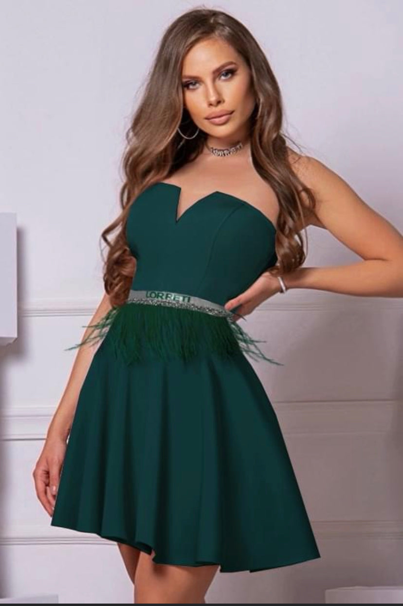 MINI DRESS VICTORY TRICOT DARK GREEN
